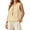 Yellow, variant on Women's Bow Front Tie Tank Tops Pleated Top Sleeveless Cute Coquette Shirt Summer Vest Hot Pink M