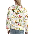 thumbnail image 7 of Kdxio Chickens A Print Womens Oversized Hoodies Sweatshirts Hooded Pullover Tops Sweaters Casual-Medium, 7 of 7