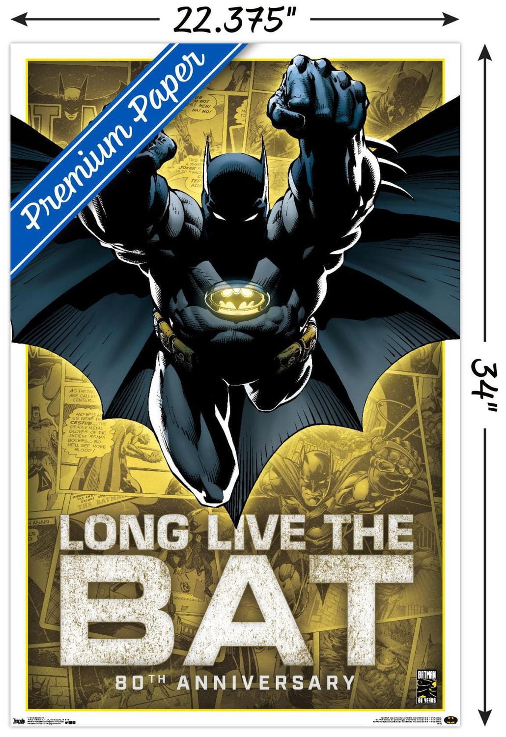 DC Comics - Batman - 80th Anniversary Wall Poster