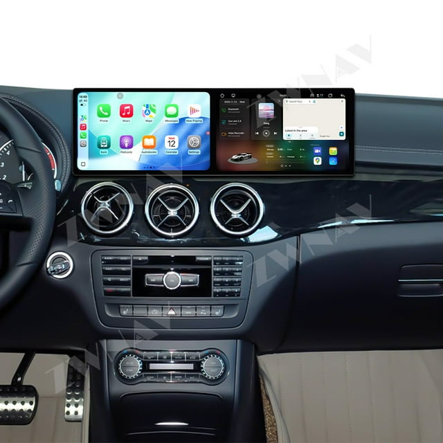 ZWNAV Dual 9.1 inch Screen Car Radio For Mercedes-Benz B(W246) 2011-2014 Android 15 Multimedia Player GPS Navigation Auto DSP Stereo Host