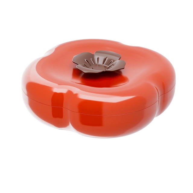 yuksok Creative Dried Fruit Plate Persimmon Shape Food Storage Box Serving Tray Platter