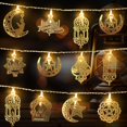 thumbnail image 1 of Luces de Cadena Ramadan Hying 10 LED Luna Estrella 1.6m a Batería, 1 of 5