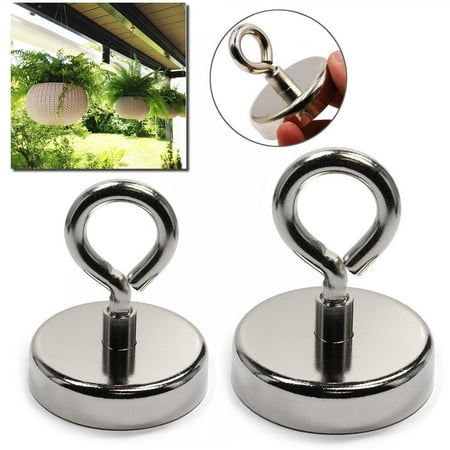 - Fishing Magnet 148 LB Super Strong Neodymium Round Thick Eyebolt Treasure Hunt