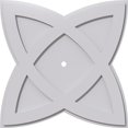 thumbnail image 1 of Ekena Millwork CMP24CM-01000 24 in. OD x 1 in. ID Square Cosmo Architectural Grade PVC Contemporary Ceiling Medallion, 1 of 1