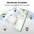 thumbnail image 4 of Google-Certified F02-B Bluetooth Tracker 4-Pack (2 Black, 2 White) for Android 9+ - Smart Key Finder/Item Locator with "Find My Device" App Compatibility, IP67 Waterproof, Replaceable Battery, 150m, 4 of 6