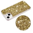 thumbnail image 3 of Allytechgroup Glitter Bling Case Compatible with Apple iPhone 15 for Girls Women, Slim Fit Soft TPU Back Cover Anti-Scratch Bumper Shockproof Phone Case for iPhone 15, Gold, 3 of 5