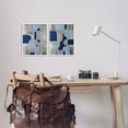 thumbnail image 3 of Stupell Industries Blue & Grey Geometrics Abstract Painting White Framed Art Print Wall Art, 11 x 14, Set of 2, 3 of 10