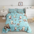 thumbnail image 2 of Homewish Kawaii Otter Bedding Comforter Set 2pcs for Preppy Child,Cartoon Animal Twin Comforter Sets Microfiber,Koi Fish Breathable Bedding Set,Luxury Bedroom Decor,Reversible, 2 of 8