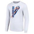 thumbnail image 2 of Men's Starter White New York Islanders Color Scratch Long-Sleeve T-Shirt, 2 of 3
