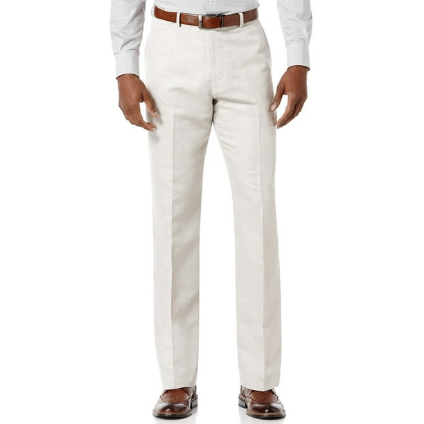 Perry Ellis Perry Ellis NEW White Ivory Mens Size 30x30 LinenBlend