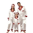 thumbnail image 6 of Jkety Family Christmas Sweaters Family Christmas Pajamas Sets Silk Xmas Pjs Matching Sets Soft Sleepwear for Mens Womens Adults Ki'ds, 6 of 7