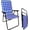 Blue 1 Pack, variant on Web Chair – Lightweight & Portable – Retro Style Lawn Chair – High Back Design - Outdoor Chair for Backyard, Camping, Sporting Events, Concerts, Football Games – Easy Folding (Black/Grey) 1 Pack