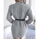 thumbnail image 4 of Vestido suéter ajustado,Vestido suéter Vestido de punto jersey de manga larga Vestido suéter Durabilidad probada en el tiempo, 4 of 6
