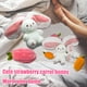 thumbnail image 4 of Peluche YOUBLEK con forma de conejo, fresa, reversible, 18 cm, 4 of 6