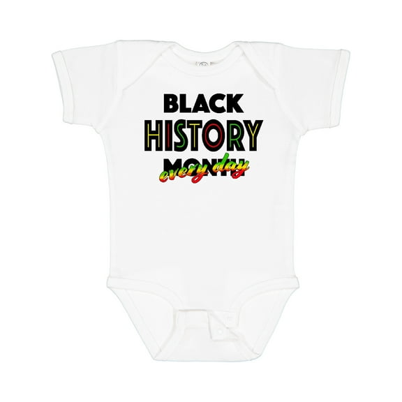 Inktastic Black History Month Every Day Boys or Girls Baby Bodysuit