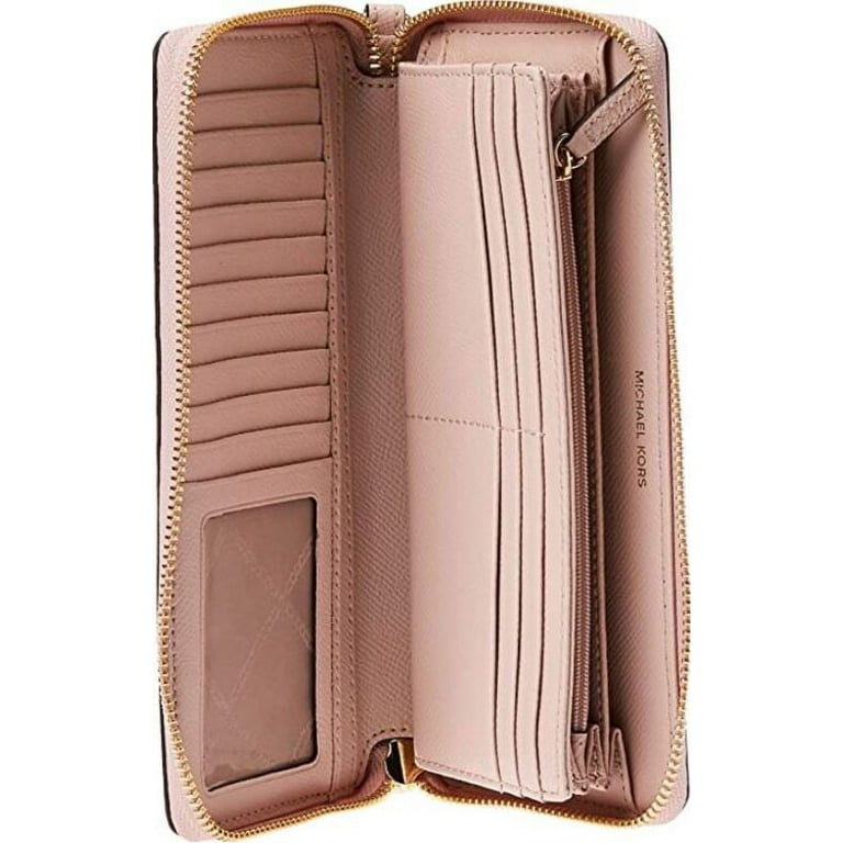 Michael Kors Jet Set Tavel Leather Continental Wallet - Soft Pink  32S5GTVE9L-187 190864504407 - Handbags, Jet Set - Jomashop