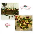 thumbnail image 3 of Guirnalda de luces navideñas con forma de cono de pino, 2M, 20 LED, luces navideñas con bayas rojas, campana, guirnalda de jardín para árbol de Navidad, decoración de patio interior y exterior (B) ER, 3 of 3