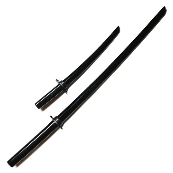 E-BOGU | Black Oak Bokken Set Long (39") and Short (23.5") | Practice Wooden Swords for Training