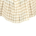thumbnail image 3 of Antique White Tan Farmhouse Bedding Jenna Buffalo Check Cotton Split Corners Gathered Buffalo Check Queen Bed Skirt, 3 of 3