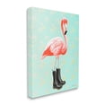 thumbnail image 3 of Stupell Industries Stylish Pink Flamingo Black Boots Geometric Pattern Graphic Art Gallery Wrapped Canvas Print Wall Art, Design by Amelie Legault, 3 of 7