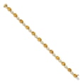 thumbnail image 2 of 14k Yellow Gold Bracelet Gemstones Fancy November Women's Citrine Oval 5 mm 7 in and Diamond, 2 of 4