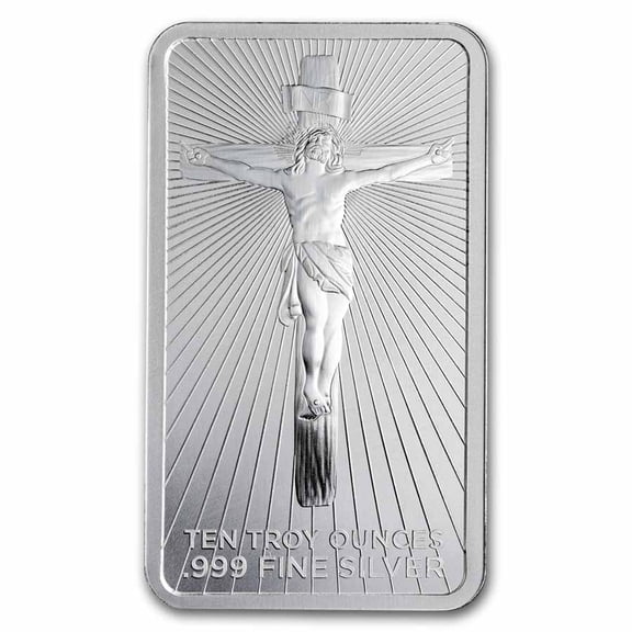 10 oz Silver Bar - Jesus
