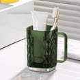 thumbnail image 4 of Toothbrush Cup with Handle Transparent 450ml Mouthwash Rinse Cup Durable PET Plastic Bathroom Wash Cup, 4 of 6