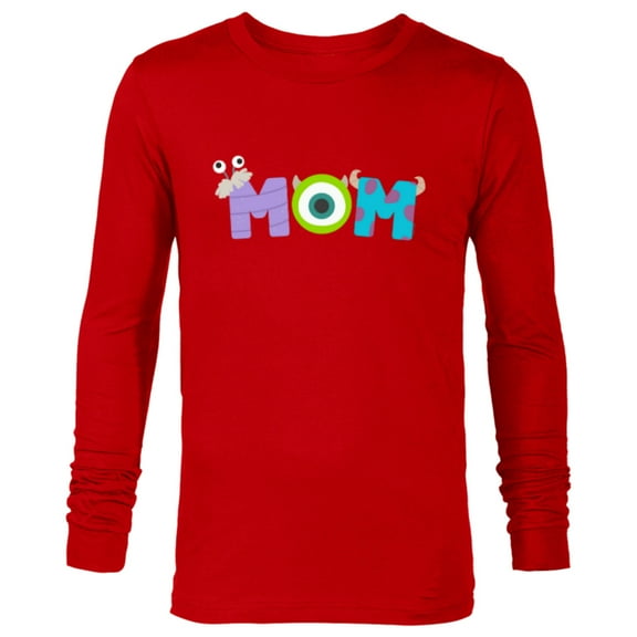 Disney and Pixar’s Monsters, Inc. Mom Mother’s Day Birthday - Long Sleeve T-Shirt for Men - Customized-New Red
