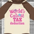 thumbnail image 4 of Inktastic Tax Deduction Worlds Cutest Girls Girls Long Sleeve Baby Bodysuit, 4 of 5