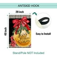 thumbnail image 6 of SM-XLHN Christmas Garden Flag Burlap Double Sided, Christmas Jesus is the Reason for the Season Nativity Jingling Bell Red Flag Winter Holiday Xmas Yard Outdoor Decoration 12.5x18 Inch, 6 of 6