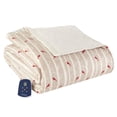 thumbnail image 1 of Thermee Micro Flannel Twin-Size Electric Heated Blanket, Machine Wash & Dry, Timer & Safety Shutoff, 85Lx66W, Birches, 1 of 10
