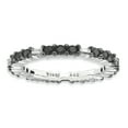 thumbnail image 1 of 925 Sterling Silver Black Diamond Stackable Ring Fancy White, 1 of 7