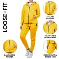 thumbnail image 2 of Women's 2-Piece Fleece-Lined Full Zip Hoodie & Jogger Set, 2 of 5