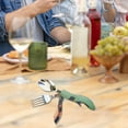 thumbnail image 5 of Camping & Hiking Portable 4-In-1 Stainless Steel Tableware Set - Spoon Fork and Multitool for Outdoor Feasts and Adventures, 5 of 6
