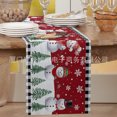 thumbnail image 1 of New Red Poinsettia Christmas Table Flag Snowflake Decorative Vintage Linen Tablecloth Tablecloth, 1 of 7