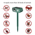 thumbnail image 3 of Repelente ultrasónico de animales solares, resistente al agua para exteriores, con Sensor de movimiento, disuasorio de luz roja, 3 of 5