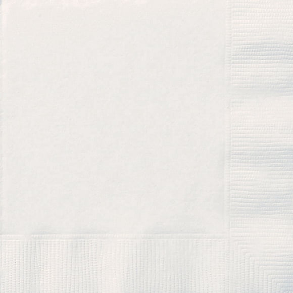 White Lunch Napkins, 20ct