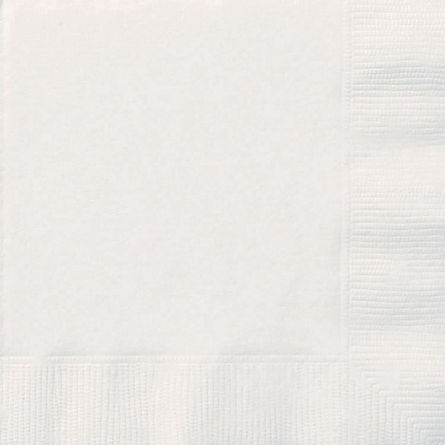 Serviettes de table blanches, 20 ct