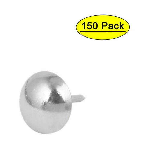 Unique Bargains Furniture Sofa Iron Upholstery Tack Nail Silver Tone 11x17mm 150pcs