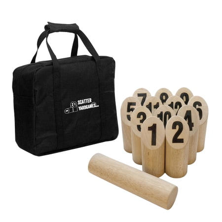 YardGames Scatter Wooden Number Block Tossing Lawn Game SCATTER-01