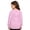 Pink, variant on Girls Tracksuit Pullover Hoodie With Sparkly Wing Design Kids Casual Outfit Printed Crewneck Sweatshirt