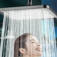 thumbnail image 3 of High Pressure Ceiling Mount Shower Head Big Panel Rainfall Supercharge Bathroom, 3 of 4