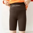 thumbnail image 2 of Zanarzt Spandex Shorts Girls Athletic Shorts Kids Dance High Waisted Yoga Short for Bike Gym Volleyball Running Coffee,5-6 Years, 2 of 8
