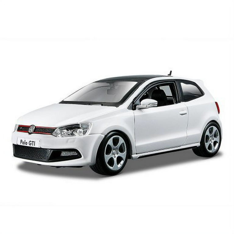 ミニカー Bburago Volkswagen Polo GTI Mark 5 1/32 VW Polo GTi mk5 in yellow, 1:32 scale diecast car model from