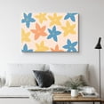 thumbnail image 2 of PixonSign Canvas Print Wall Art Multicolor Daisy Array Floral Plants Illustrations Modern Art Minimalist Colorful Multicolor Neon for Living Room, Bedroom, Office - 16"x24", 2 of 5