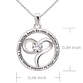 thumbnail image 4 of ALOV Jewelry Sterling Silver Doctor Necklace To cure sometimes to relieve often to comfort always with a brave loving heart Cubic Zirconia Pendant Necklace, 4 of 7