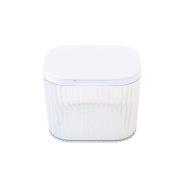 Mainstays Durable Lightweight Plastic Laundry Accessory Bin with Lid