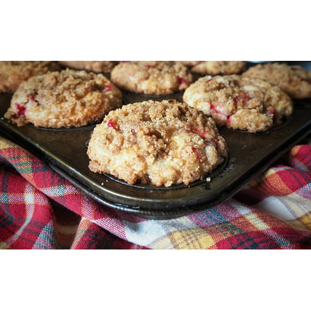 LAMINATED POSTER Muffin Muffin Tin Food Cranberry Muffins Cranberry Poster Print 24 x
