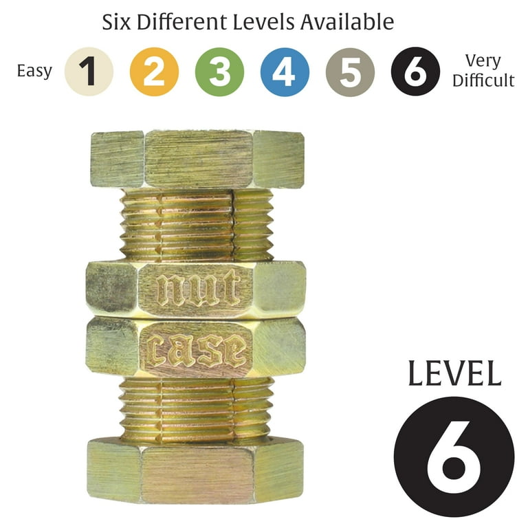 Hanayama, Metal Brainteaser Puzzle, Level 6, Challenging Puzzle