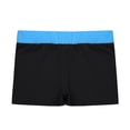 thumbnail image 5 of CHICTRY Girls Stretchy Gymnastic Sports Shorts Running Cycling Shorts Activewear Sky Blue&Black 6, 5 of 6